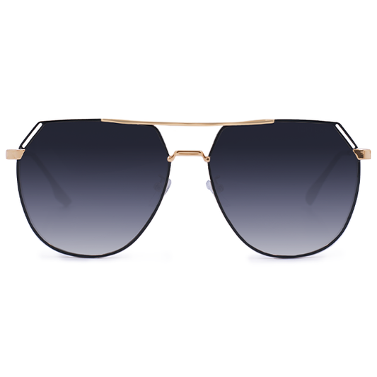 Farrah - Midnight Square Aviator Sunglasses