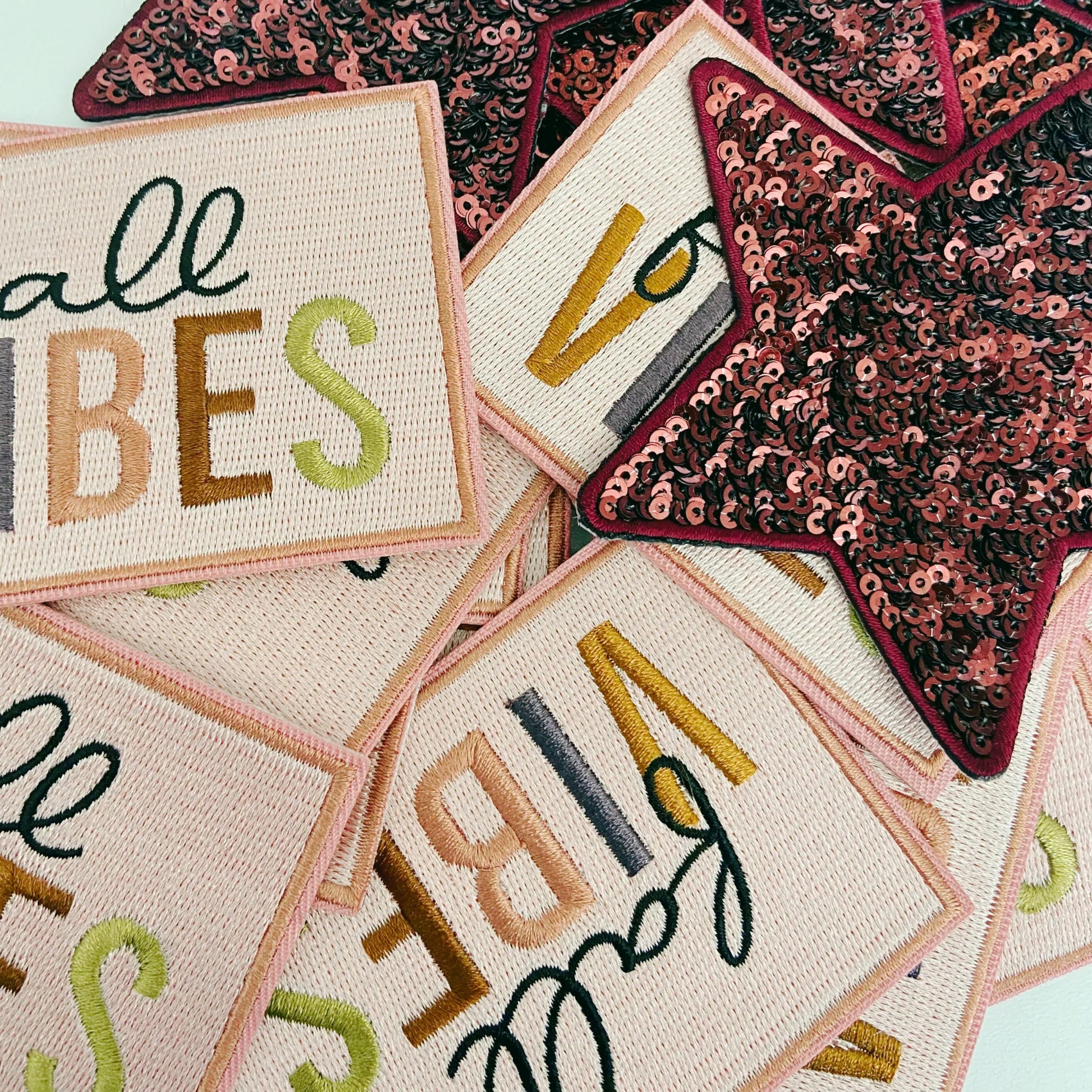 3.5" Fall Vibes - Embroidered Hat Patch - Southern Sassy Boutique