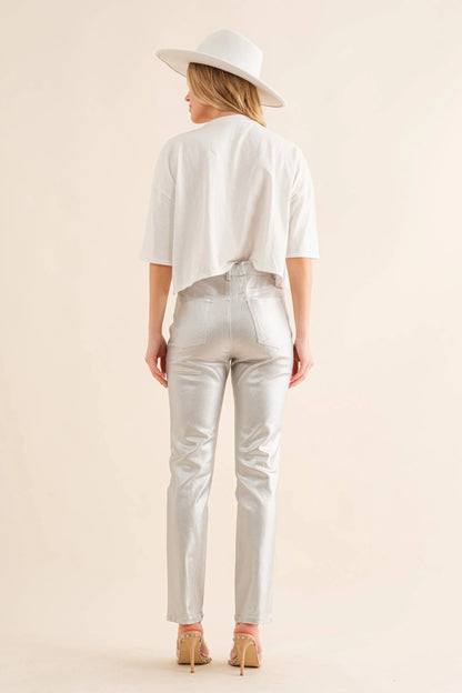 Embellished Sequin Game Day Graphic Crop T Shirt - Southern Sassy Boutique