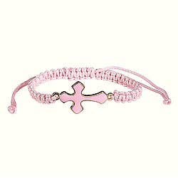 Enamel Cross/Braid Cord Bracelets