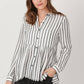 Stripe Peplum Shirt