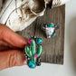 Western Pendant Adjustable Ring - Cactus | Steer 