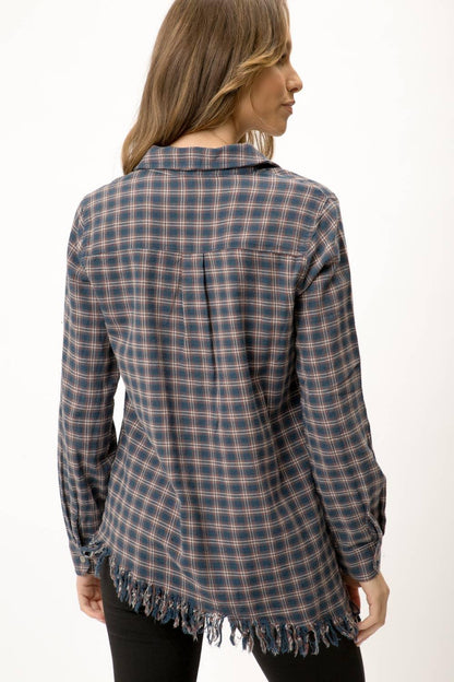 Plaid Flannel Shirt - Southern Sassy Boutique