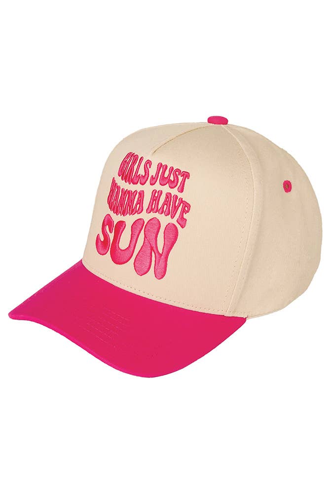 Girls Just Wanna Have Fun Baseball Hat
