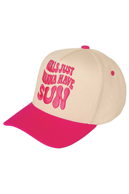 Girls Just Wanna Have Fun Baseball Hat