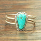 710715, Brass Cuff, Turquoise Bracelet