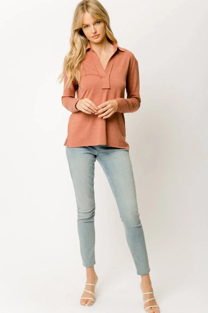 Collared Pullover - Southern Sassy Boutique
