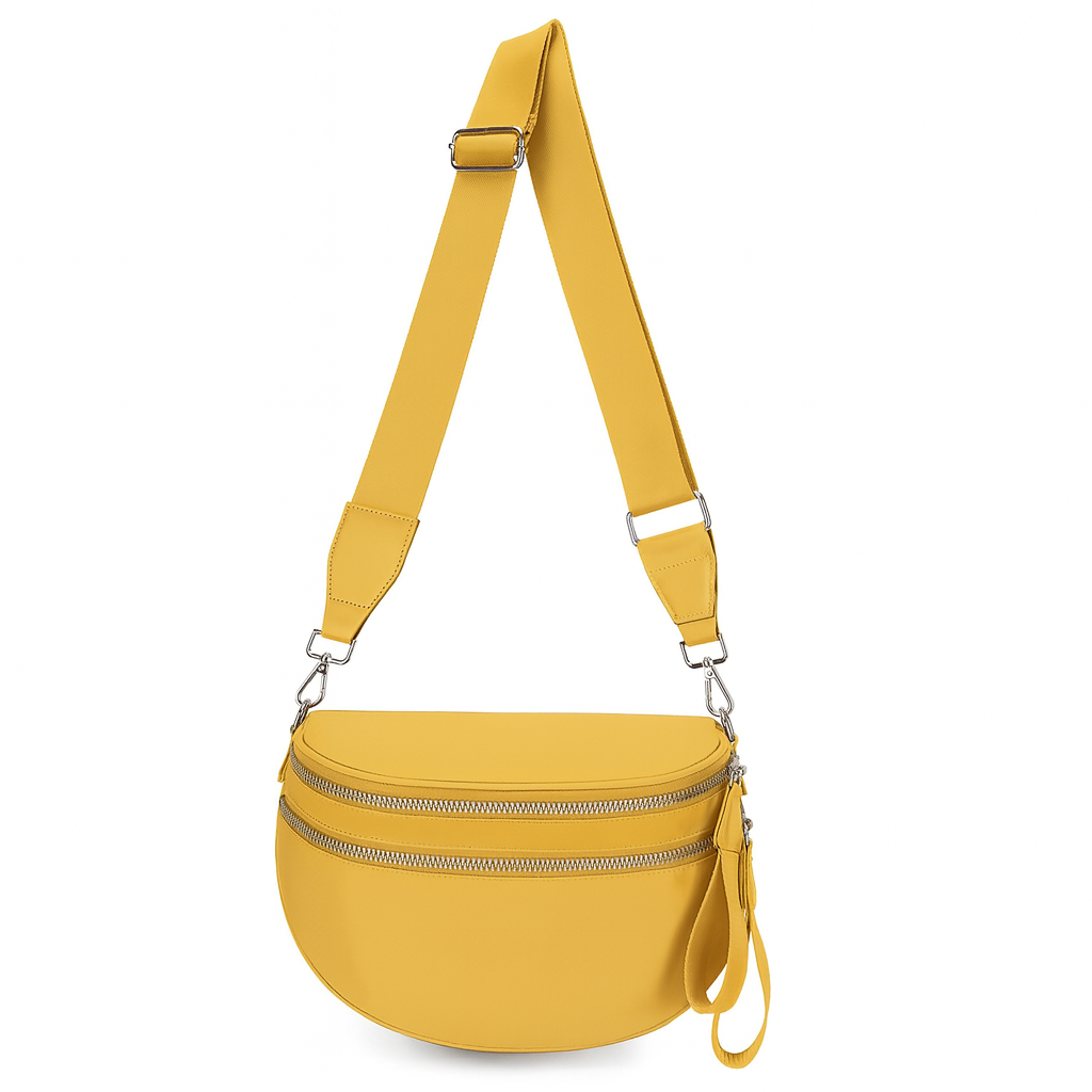 Paulina Nylon Waterproof Multi-Compartment 10" Crossbody Bag