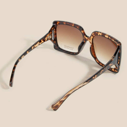 Thick Acetate Frame Square Sunglasses Set