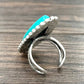 750195, Turquoise Adjustable Ring