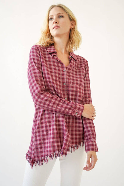 Plaid Flannel Shirt - Southern Sassy Boutique