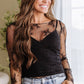Bowie Lace Long Sleeve Blouse w/ Tank Top