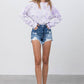 HIGH RISE DENIM SHORTS