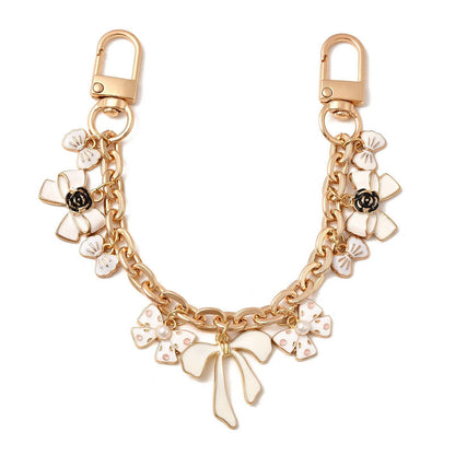 Elegant Pearl Flower Pendant Bag Extender Chain DP25H629
