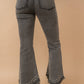 Destressed Bottom Edge w/ Rhinestone Jeans