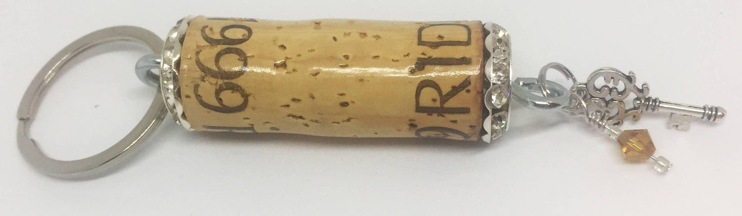 Key Charm Rhinestone Design Keychain - Southern Sassy Boutique