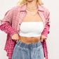 DIP-DYED BUTTON UP SHIRT