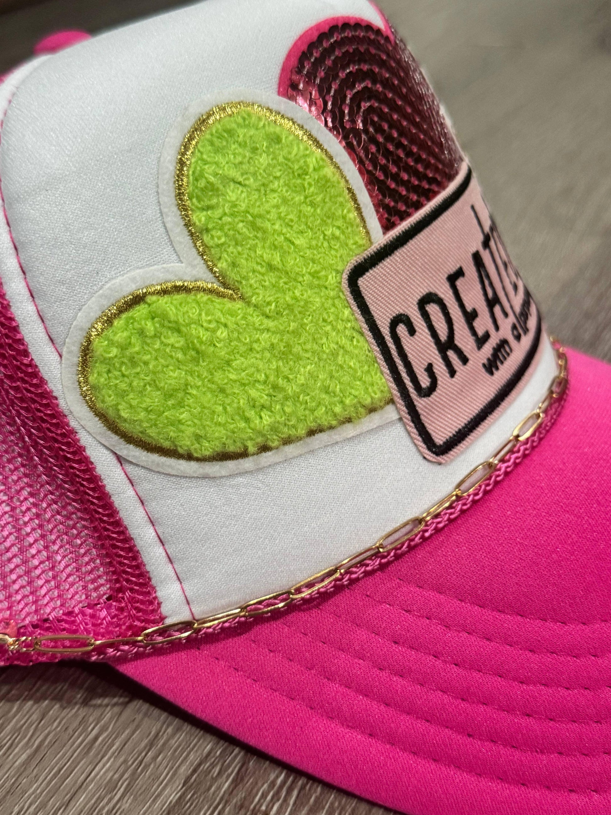 Created with a Purpose Christian Faith Trucker Hat - Southern Sassy Boutique