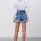 HIGH RISE DENIM SHORTS