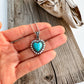 Western Semi Stone Rhinestone Heart Necklace