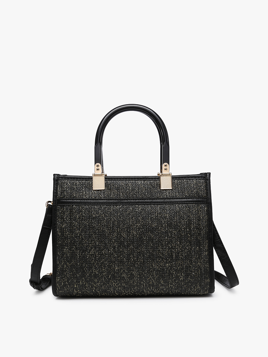 Kaya Rattan Satchel w/ Dual Handles