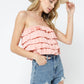 STRAPLESS RUFFLE TUBE TOP