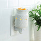Pluggable Fragrance Warmer-Classic White Hobnail