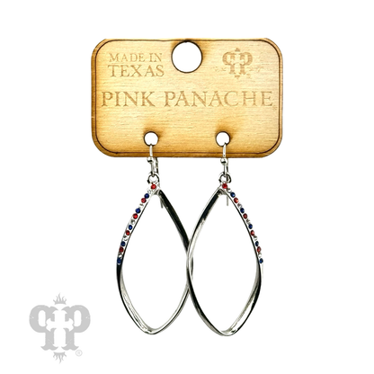 Patriotic teardrop earring