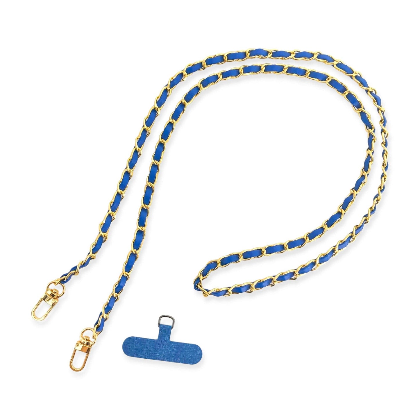 Long Faux Vegan Leather Phone Chain