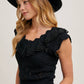 EYELET SWEATER KNIT TOP