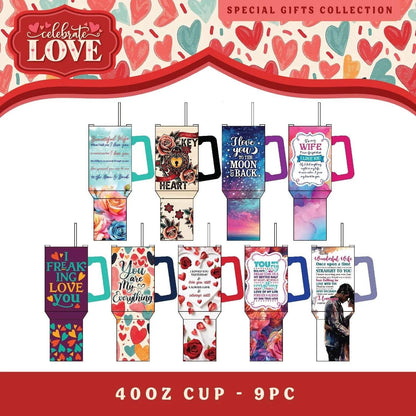 Celebrate Love Theme 40oz Insulated Cup - Southern Sassy Boutique