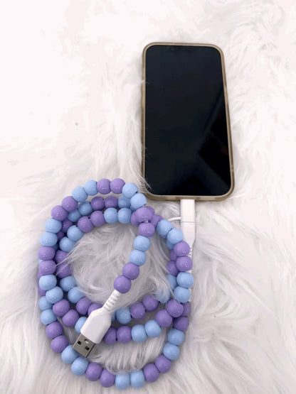 Beaded Data Cable 2 in 1 type-c to ip15 - Southern Sassy Boutique