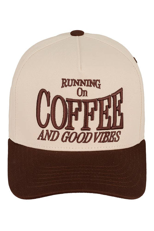 Running on Coffee and Good Vibes Trucker Cap