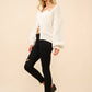 Bubble Textured Tie Front Cardigan