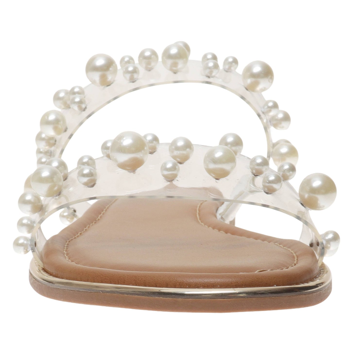 Sense Pierre Dumas Clear Sandal with Pearls