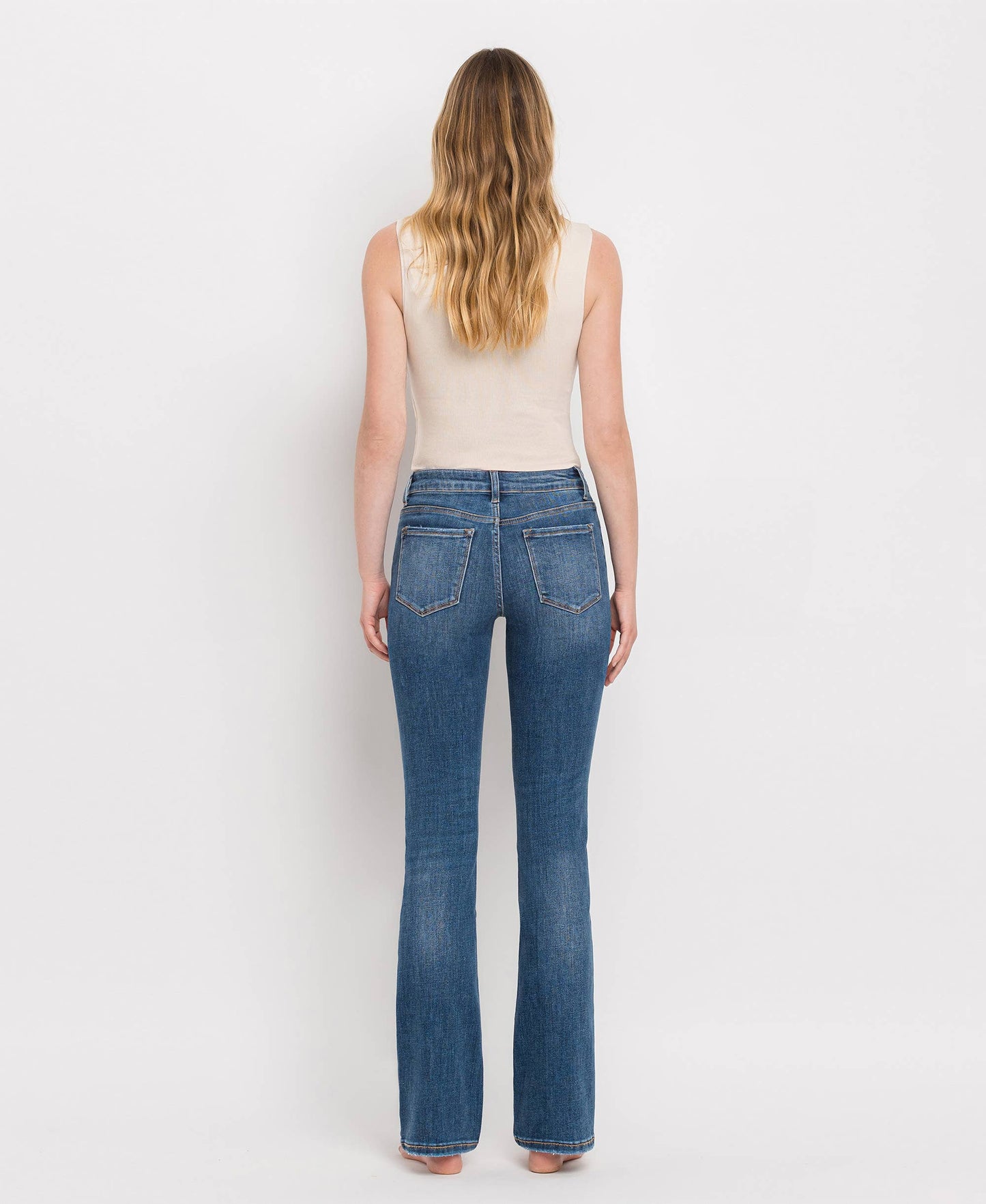 MID RISE BOOTCUT JEANS LV1064 - Southern Sassy Boutique