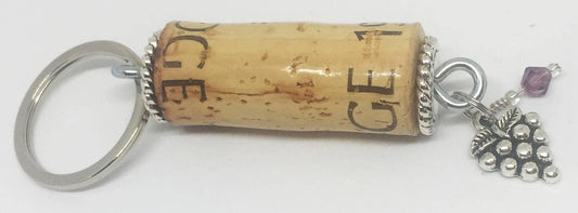 Grape Charm Braid Design Keychain - Southern Sassy Boutique