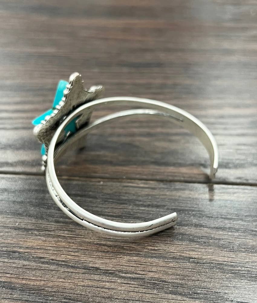 711306, Star Turquoise Cuff Bracelet