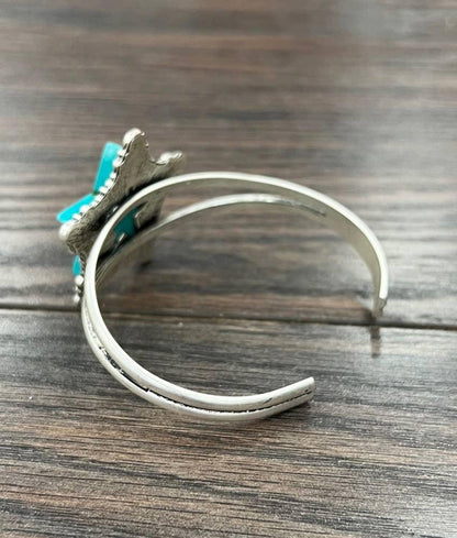 711306, Star Turquoise Cuff Bracelet - Southern Sassy Boutique