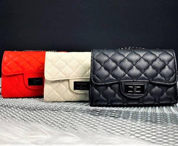 Diamond Pattern Qulited Bag