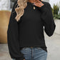 Ribbed Knit Long Sleeve Top