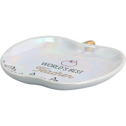 World's Best Teacher - 4" Keepsake Dish