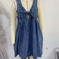 Sleeveless Top & Shorts Denim Jumpsuit