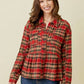 Peplum Plaid Shacket