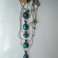 Western Semi Stone Rhinestone Heart Necklace