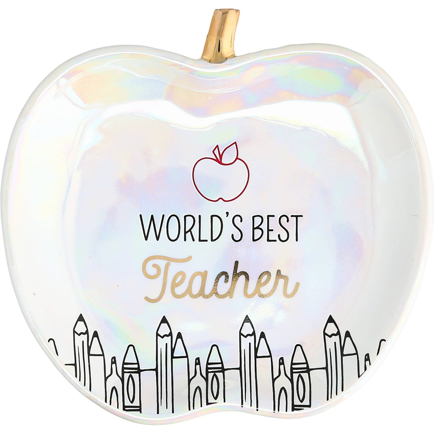 World's Best Teacher - 4" Keepsake Dish