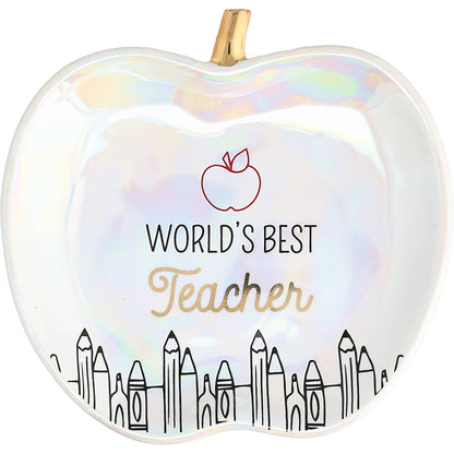 World's Best Teacher - 4" Keepsake Dish
