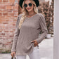 Soft Ribbed Knit Puff Sleeve Top