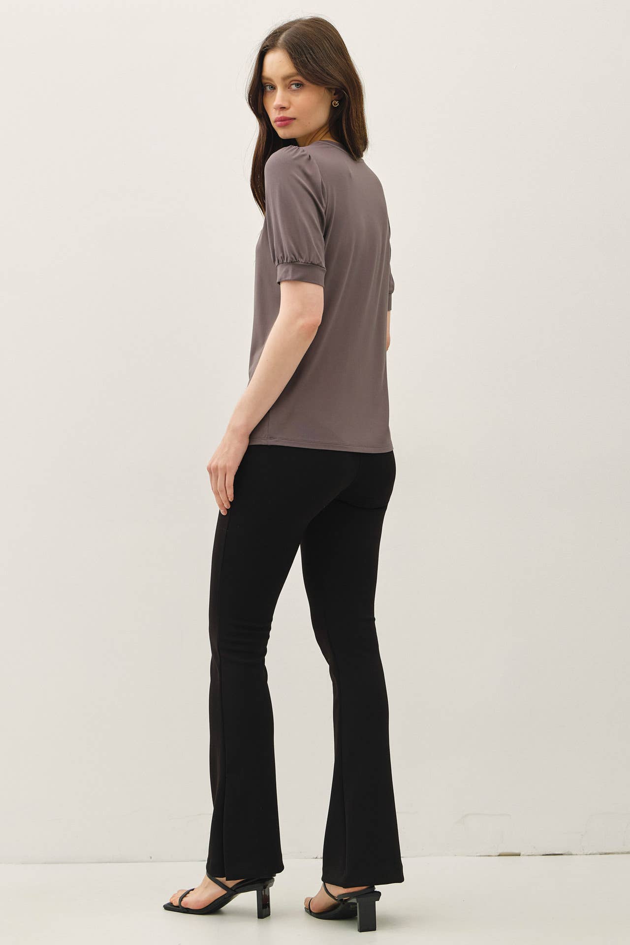 BAMBOO/MODAL ULTRA SOFT VOLUME SLEEVE BASIC TOP