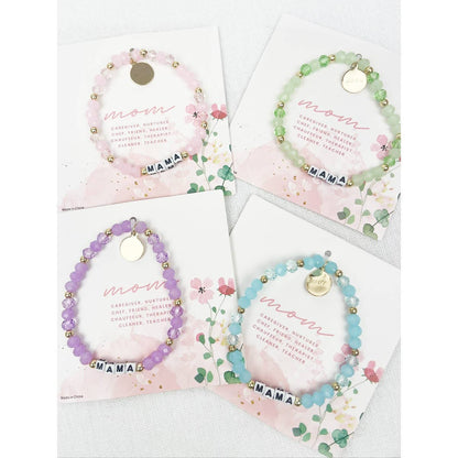 Soft Tone Beads MAMA Inpirational Bracelet